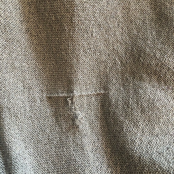 Chico’s Metallic Silver Long Open Cardigan Size 3 (14-16) - Picture 7 of 8